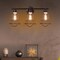 Costway 3-Light Vanity Light Metal Wire Cage Wall Sconce Bathroom Fixture Artist Lamp